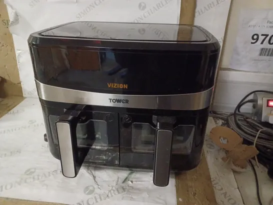 TOWER, T17100, VORTX VIZION 9L DUAL BASKET AIR FRYER