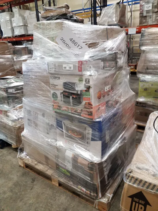 PALLET OF APPROXIMATELY 21 UNPROCESSED RAW RETURN HOUSEHOLD AND ELECTRICAL GOODS TO INCLUDE;