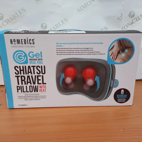 BOXED HOMEDICS SHIATSU TRAVEL PILLOW WITH HEAT 