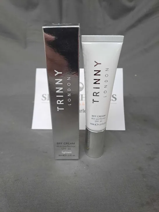 BOXED TRINNY LONDON BFF CREAM SKIN PERFECTOR SPF 30 IN LIGHTEST 30ML