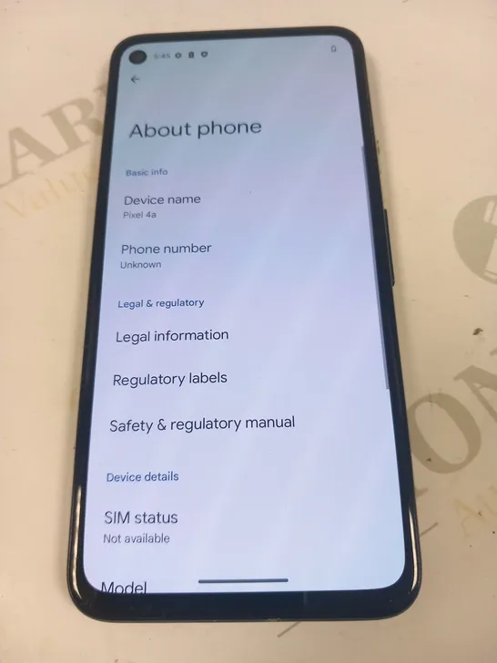 GOOGLE PIXEL 4A MOBILE PHONE