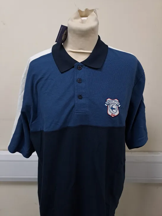 CARDIFF CITY POLO SHIRT SIZE XL