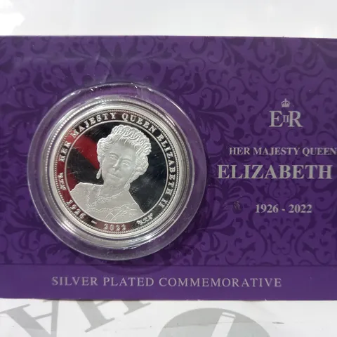 QUEEN ELIZABETH II PURE SILVER PLATED PROOF-LIKE COMMEMORATIVE COIN