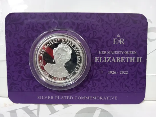 QUEEN ELIZABETH II PURE SILVER PLATED PROOF-LIKE COMMEMORATIVE COIN