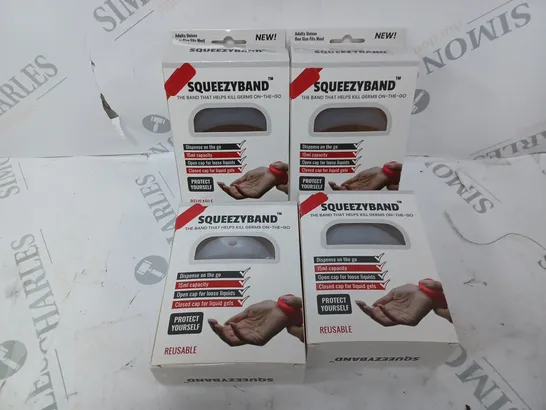 4 BOXED SQUEEZYBANDS