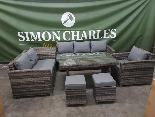 BRAND NEW BOXED TEXAS GARDEN AND PATIO RATTAN SOFA SET (4 BOXES) RRP £1695