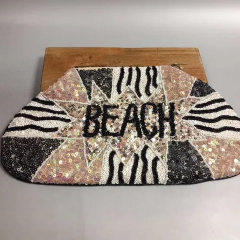 BRAND NEW BROWN PEPPER HANDBAGS 'BEACH' CLUTCH BAG