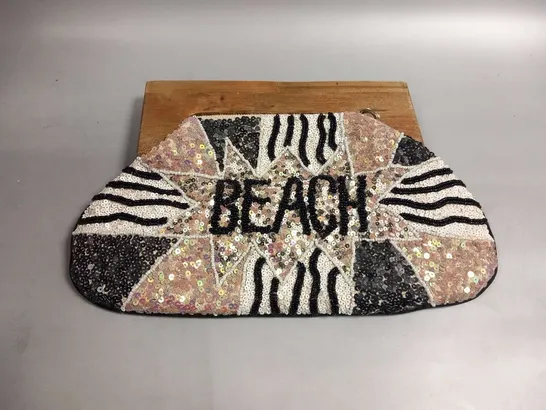 BRAND NEW BROWN PEPPER HANDBAGS 'BEACH' CLUTCH BAG