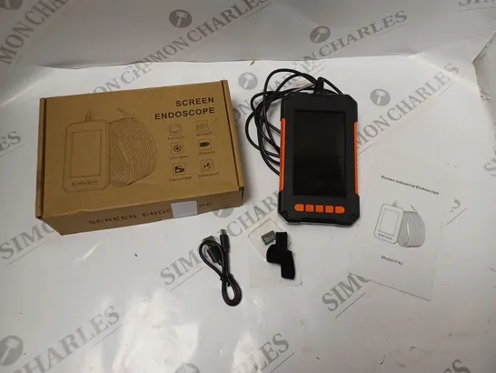 BOXED INDUSTRIAL ENDOSCOPE WITH LCD SCREEN, 32GB MICROSD CARD, USB CABLE AND INSTRUCTIONS