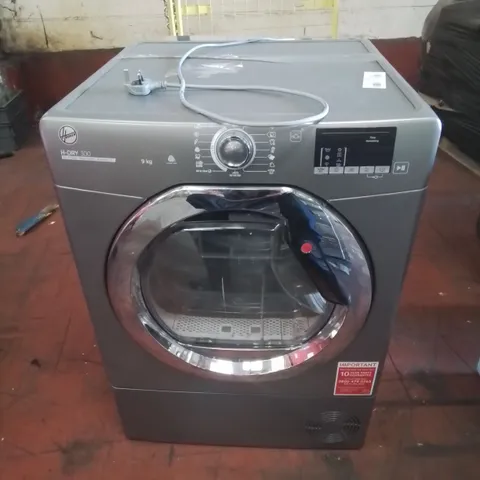HOOVER H-DRY 300 9KG HEAT PUMP SYSTEM TUMBLE DRYER IN SILVER 