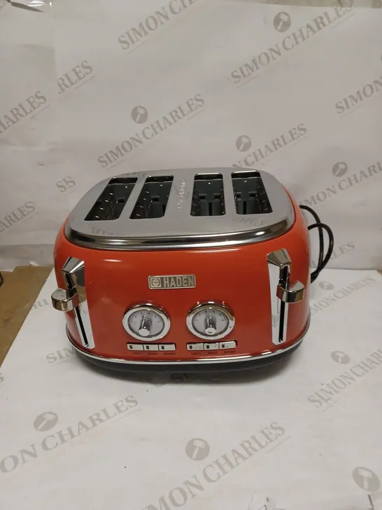 HADEN JERSEY 4 SLICE ORANGE TOASTER 