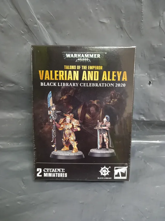 BOXED AND SEALED WARHAMMER 40,000 TALONS OF THE EMPEROR - VALERIAN AND ALEYA - BLACK LIBRARY CELEBRATION 2020