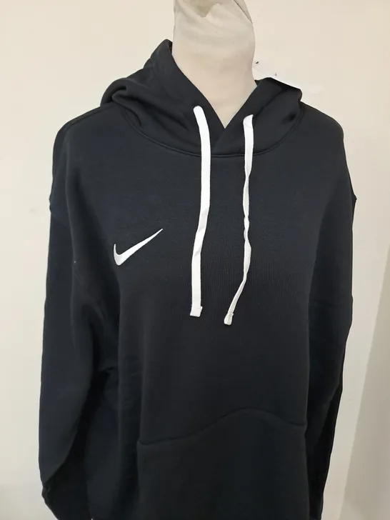 NIKE LOGO BLACK HOODIE SIZE 2XL