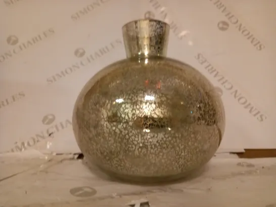 ALISON CORK PRELIT MERCURY GLASS VASE - ANTIQUE GOLD