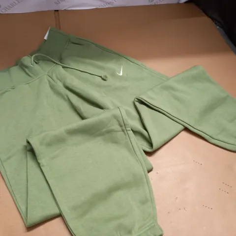 NIKE OVERSIZED GREEN HIGH RISE JOGGERS - XS