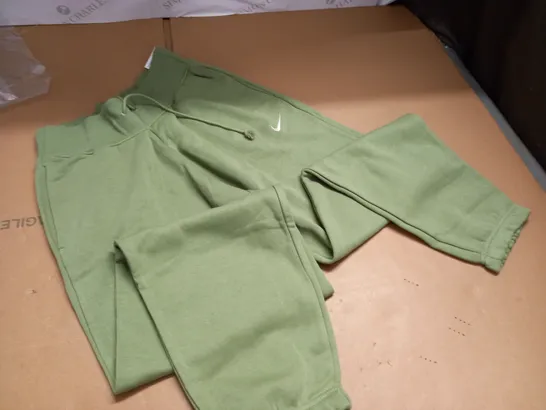 NIKE OVERSIZED GREEN HIGH RISE JOGGERS - XS