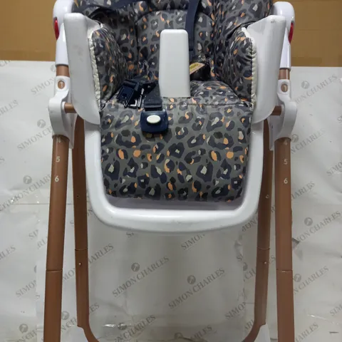 MY BABIIE DANI DYER NAVY LEOPARD PREMIUM HIGHCHAIR