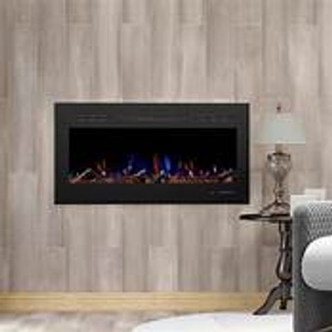 BOXED BELFRY HEATING 107CM W ELECTRIC FIRE FINISH