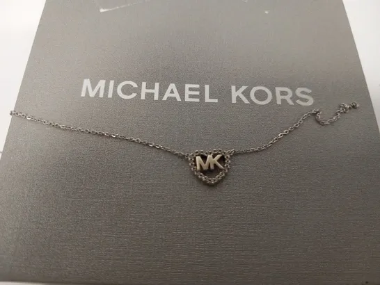 BOXED MICHAEL KORS LOVE STERLING SLVER NECKLACE