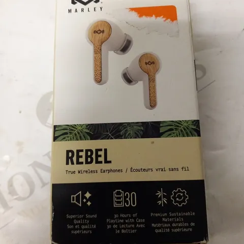 BOXED HOUSE OF MARLEY REBEL TRUE WIRELESS EARPHONES EM-JE121-CE