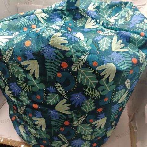 GREEN DINOSAUR THEMED KIDS BEANBAG CHAIR