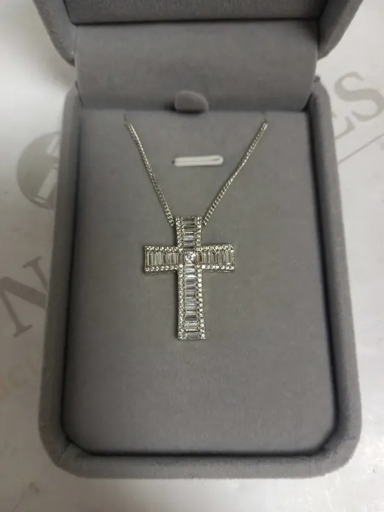 SAY IT WITH DIAMONDS CATHEDRAL CROSS NECKLACE RRP £295