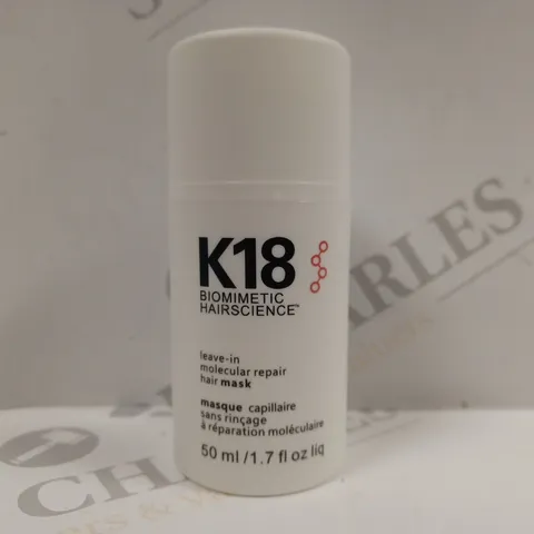 K18 LEAVE-IN MOLECULAR REPAIR HAIR MASK 50ML