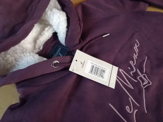 LE MIEUX MOLLIE HOODIE IN PURPLE - UK 14