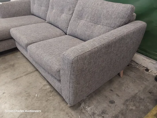 QUALITY BRITISH DESIGNER LOUNGE Co. HOLLY CORNER CHAISE SOFA GREY FABRIC 