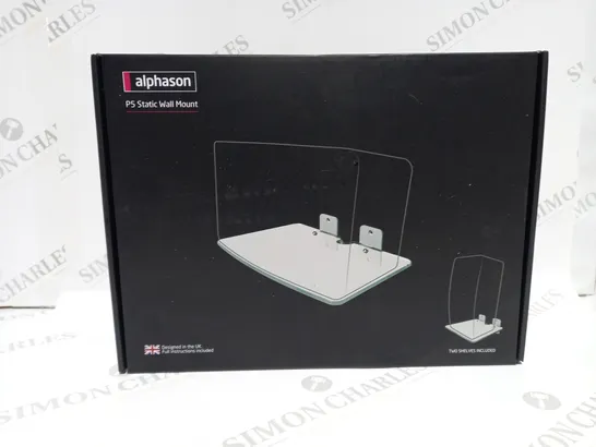 BOXED ALPHASON P5 STATIC WALL MOUNT BLACK AS5002B 