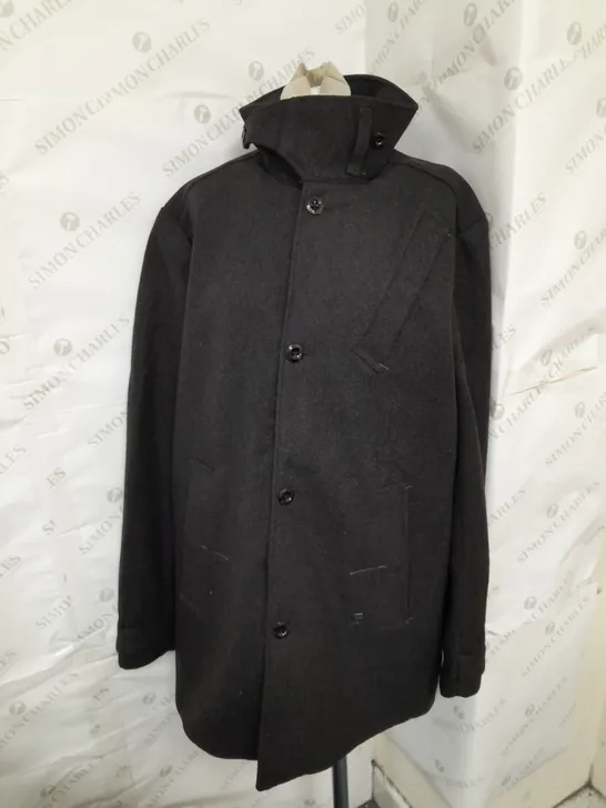 G-STAR RAW UTILITY WOOL TRENCH IN DARK GREY SHADOW SIZE L RRP £295