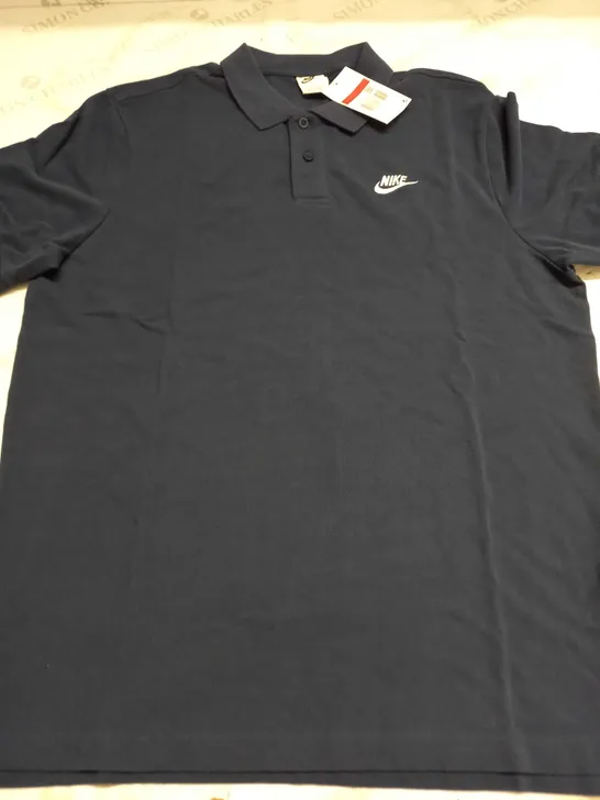 NIKE BLUE POLO SHIRT - L