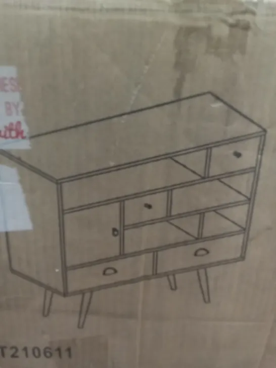 BOXED KOMODA CABINET - WOODGRAIN 