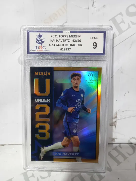 2021 TOPPS MERLIN FRAMED AND GRADED TRADING CARD - KAI HAVERTZ