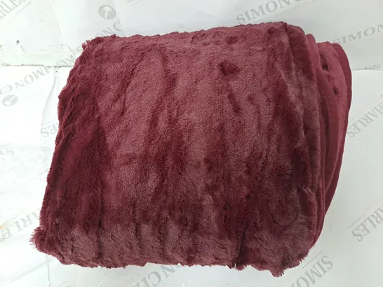 COZEE HOME HEATED THROW IN SHIRAZ WINE 