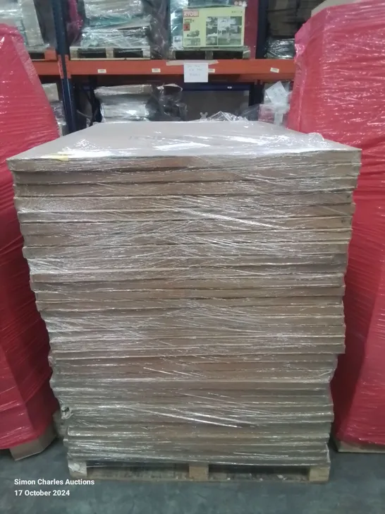 PALLET OF APPROXIMATELY 30 ALUMINIUM FRAME WRITING BOARDS