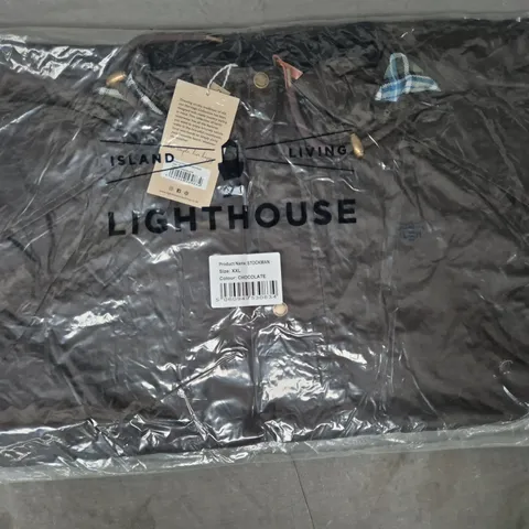 LIGHTHOUSE STOCKMAN LONG WATERPROOF COAT IN CHOCOLATE SIZE XXL