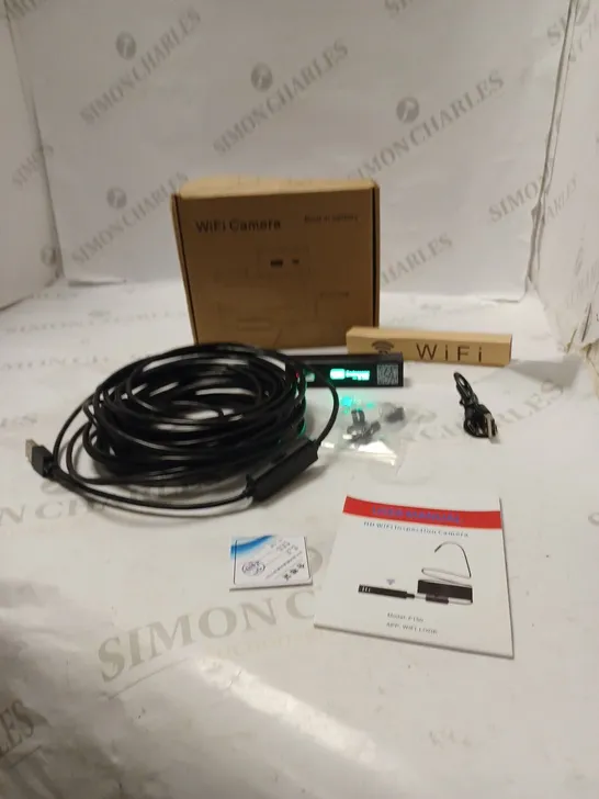 BOXED WIFI CAMERA WITH ACCESSORIES, USB CABLE AND INSTRUCTIONS