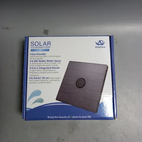 BOXED SOLAR FOUNTAIN PUMP MODEL NO. PL011