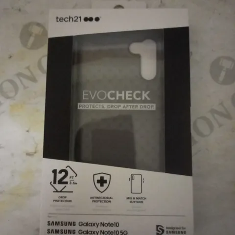 LOT OF 69 BRAND NEW TECH21 EVO CHECK HARDSHELL CASES FOR GALAXY NOTE10 IN SMOKEY BLACK