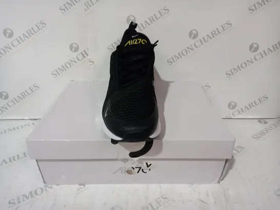 BOXED PAIR OF NIKE AIR MAX 270 SHOES IN BLACK UK SIZE 10