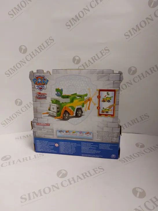 BRAND NEW PAW PATROL RESCUE KNIGHTS ROCKY DELUXE VEHICLE