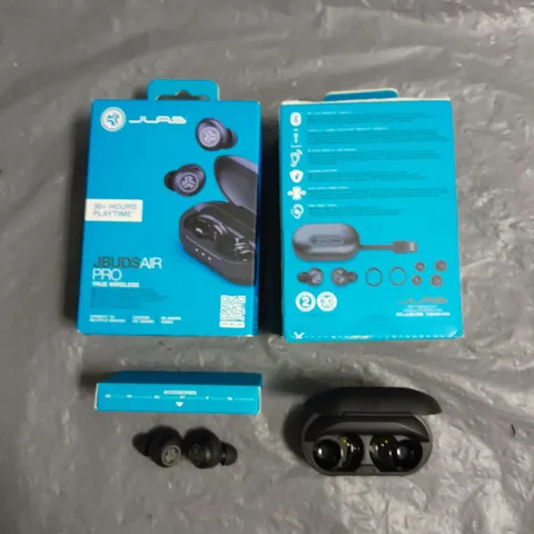 BOXED JLAB X2 JBUDS AIR PRO TRUE WIRELESS EARBUDS IN BLACK