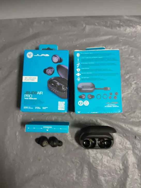 BOXED JLAB X2 JBUDS AIR PRO TRUE WIRELESS EARBUDS IN BLACK