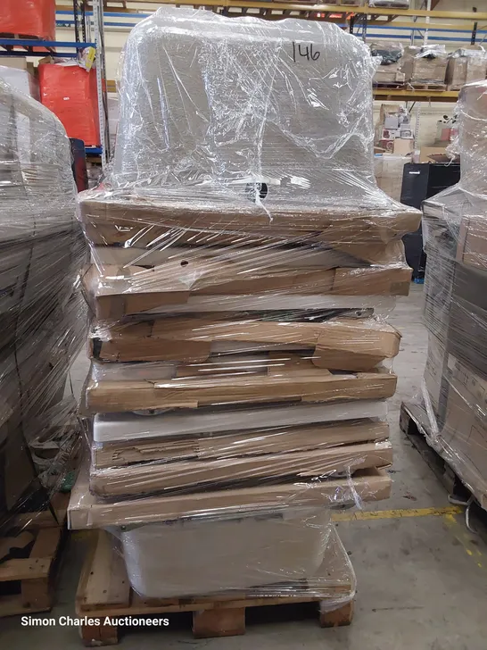 PALLET OF APPROXIMATELY 12 ASSORTED BATHS.