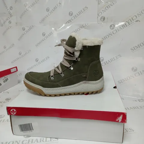 BOXED PAIR OF RIEKER BOOTS SIZE 8