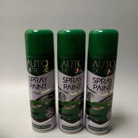BOX OF 24 AUTO EXTREME SPRAY PAINT RACING GREEN 