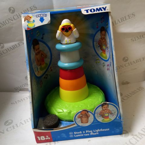 LOT OF 4 TOMY STACK N PLAY LIGHTHOUSE 