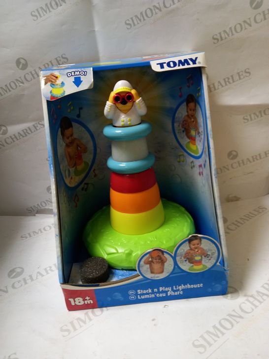 LOT OF 4 TOMY STACK N PLAY LIGHTHOUSE 