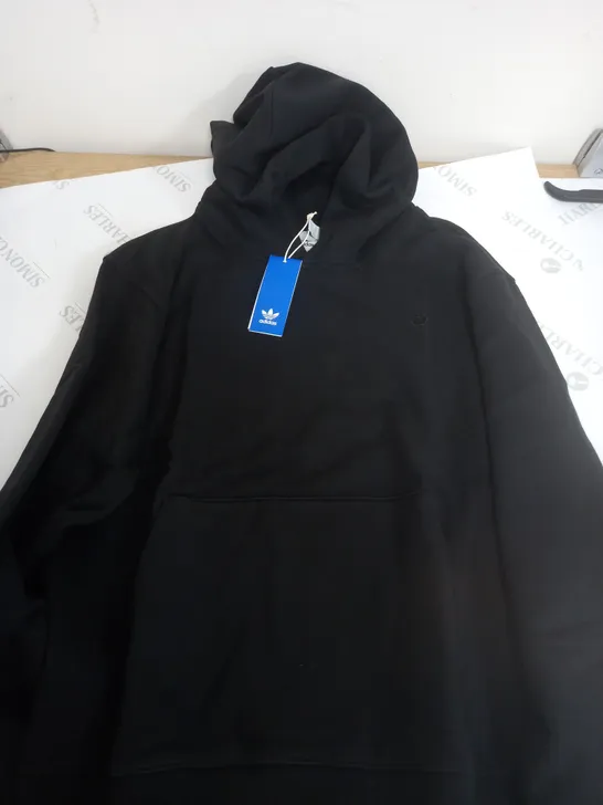 ADIDAS BLACK CREW HOODIE - M